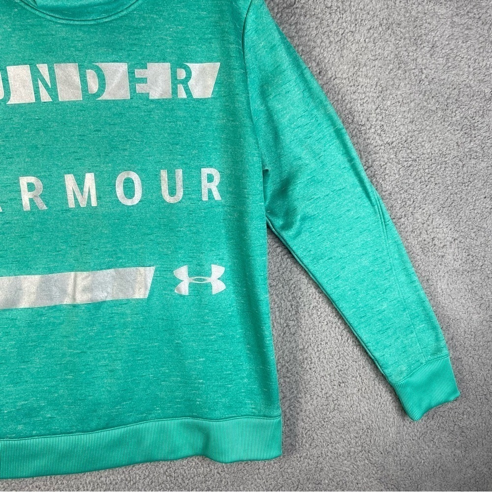 Under Armour Cold Gear Hoodie Teal Large - Picture 5 of 8